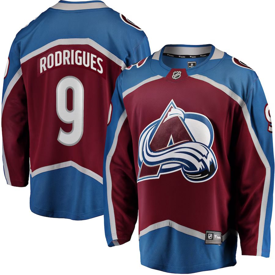 Men Colorado Avalanche #9 Evan Rodrigues Fanatics Branded Burgundy Home Breakaway Player NHL Jersey